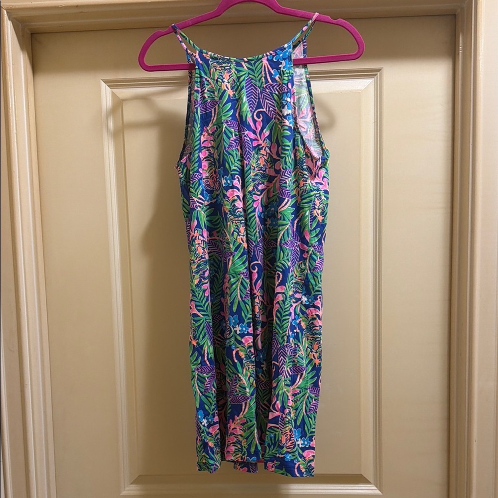 Women’s Lilly Pulitzer Green & Blue Tropical Print Dress